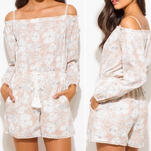Nikibiki Pants - 3/$20 Nikibiki Lavender Off The Shoulder Romper